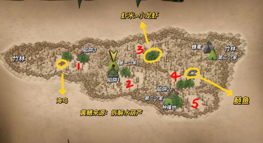 挨饿荒野全地图