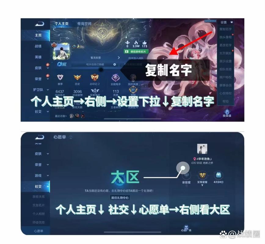 查别人王者荣耀