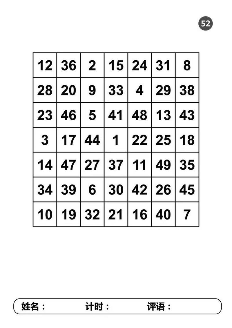 舒尔特修改版最新版