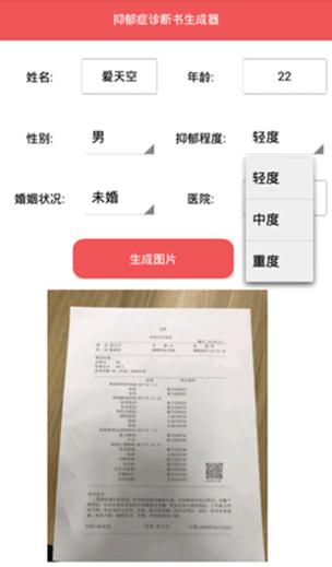 抑郁症报告生成器汉化版