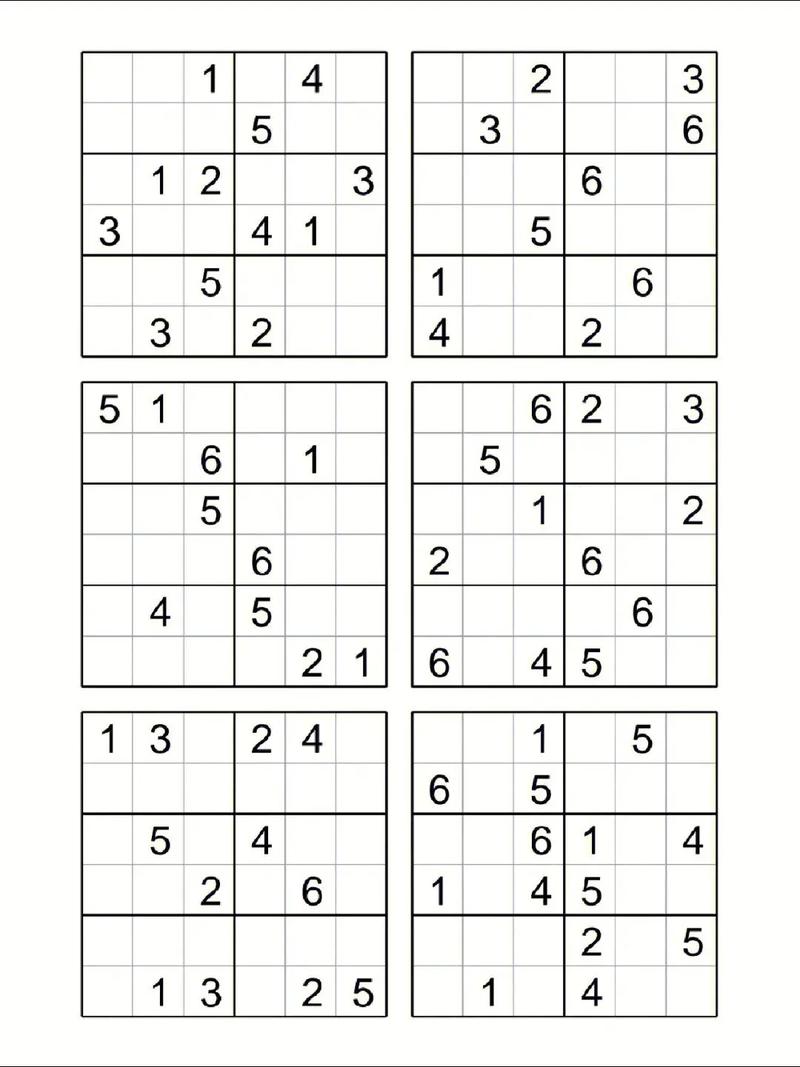六宫格数独计算