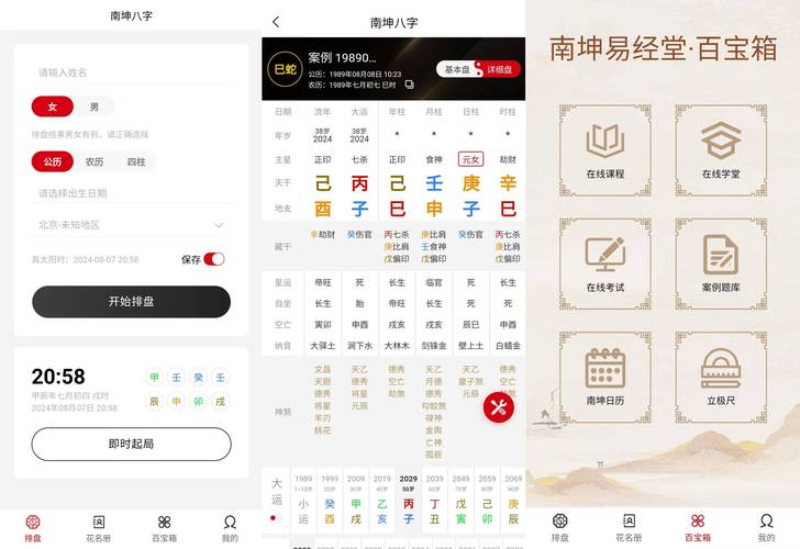 易奇八字排盘