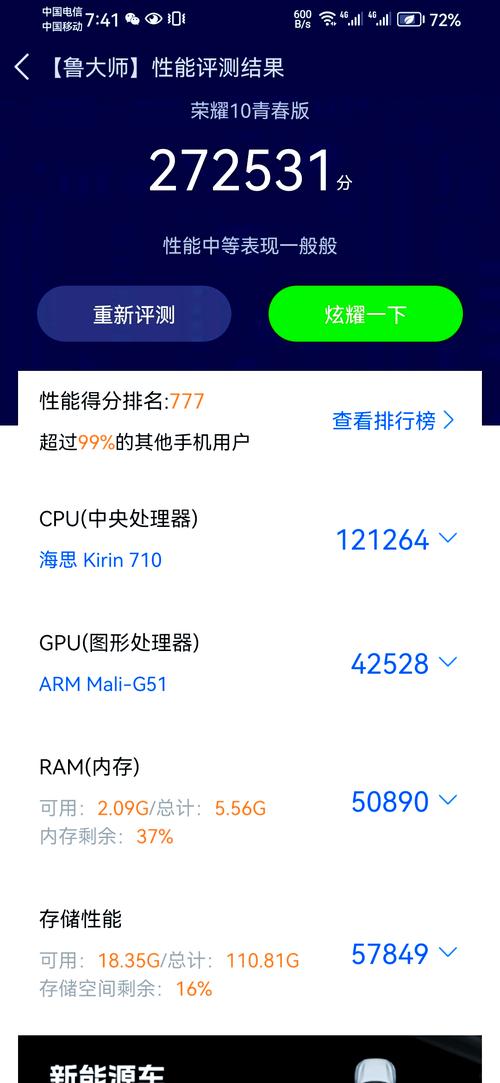 手机cpu性能