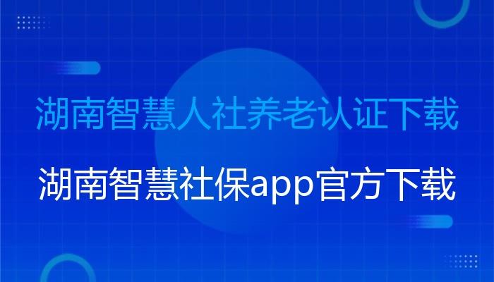 湖南智慧人社养
