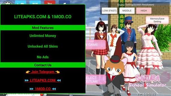 playmods内置菜单樱花校园模拟器无