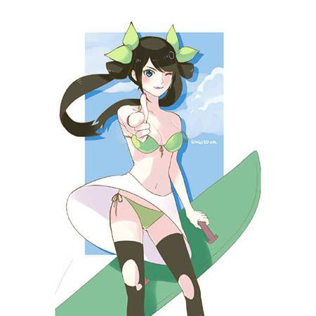 王者荣耀孙尚香游泳漫画