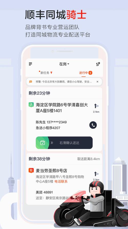 顺丰同城骑士无