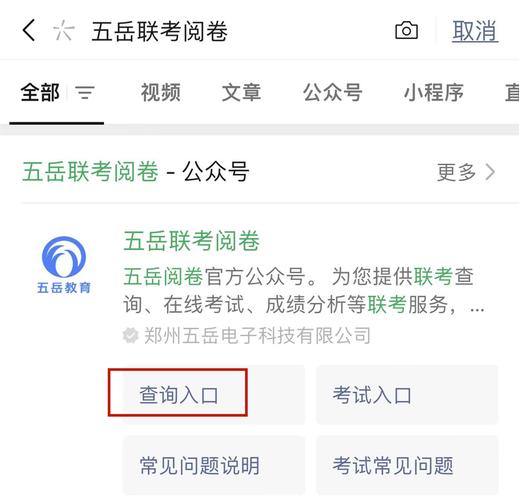 五岳成绩查询登