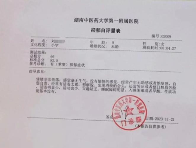 抑郁症检查报告生成器永久免费