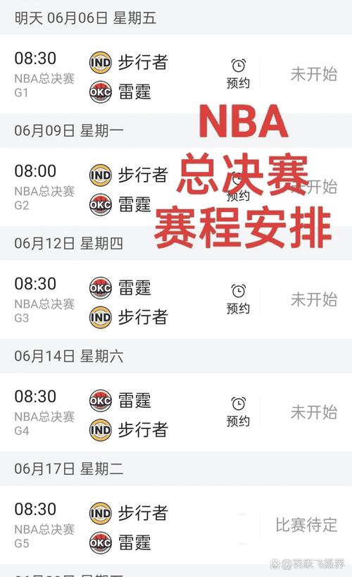 nba总决赛赛程
