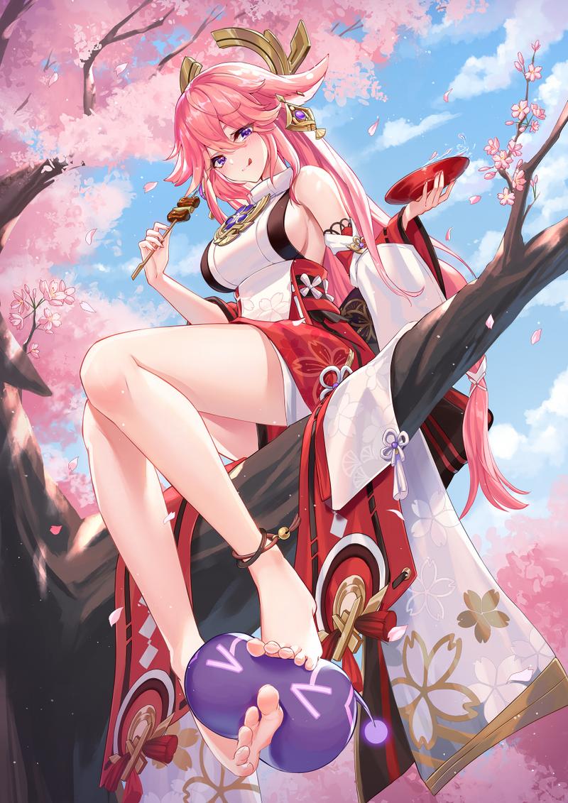 史莱姆钻进八重