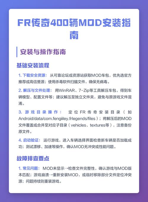 fr传奇车辆mod安装教程修改版无限资源