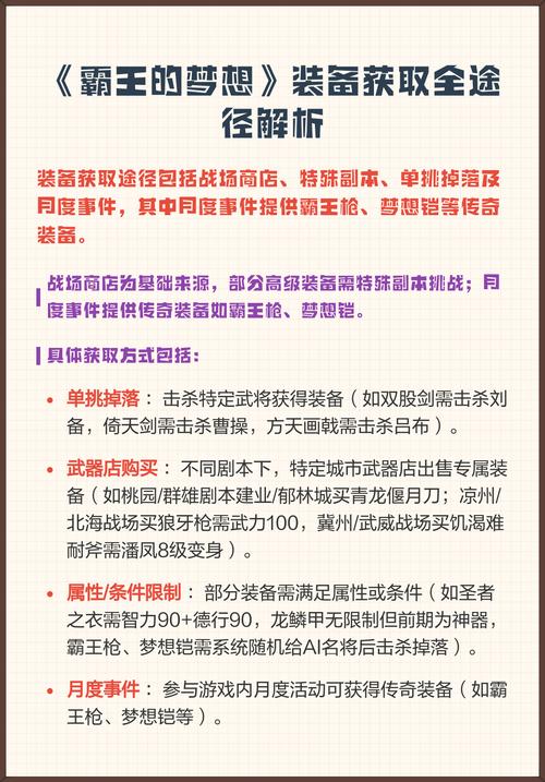 霸王的梦想全部武器图鉴修改版无限体力