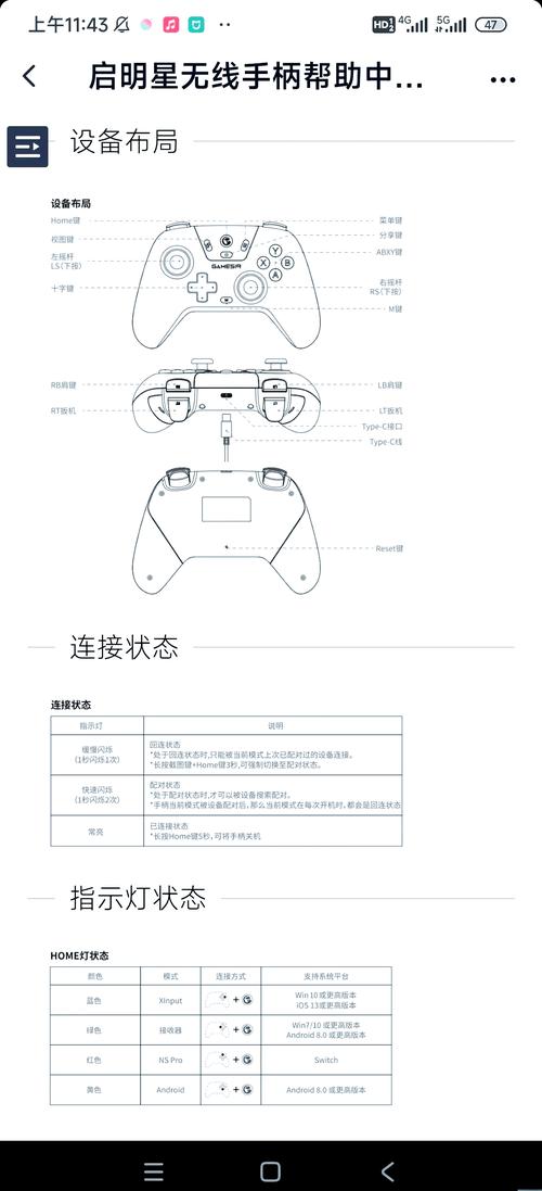 小鸡t4pro手柄说明书