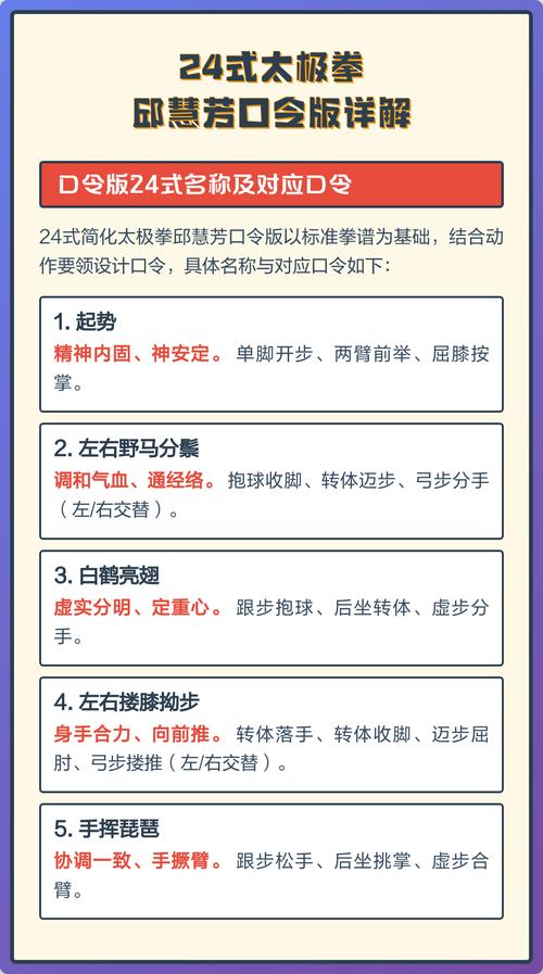 二十四式太极拳邱慧芳带口令