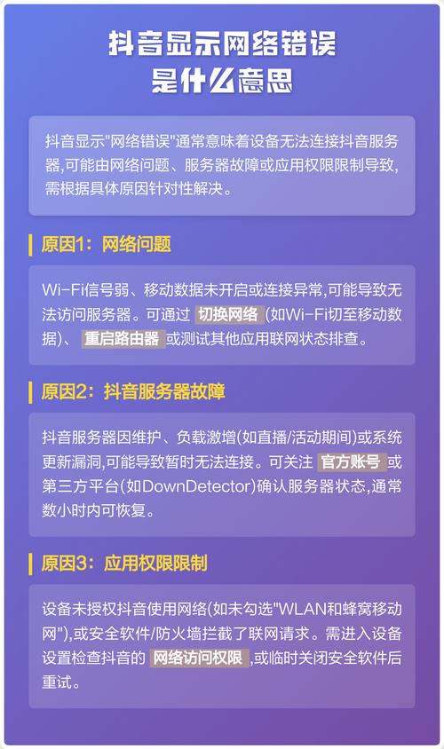 抖音老是显示网络错误