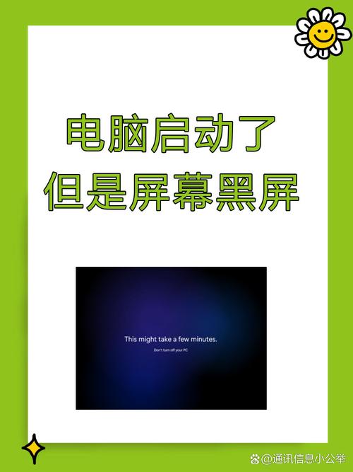 电脑启动正常但屏幕黑页面版