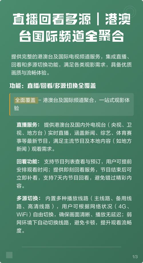 全聚合电视港澳台直播永久免更新