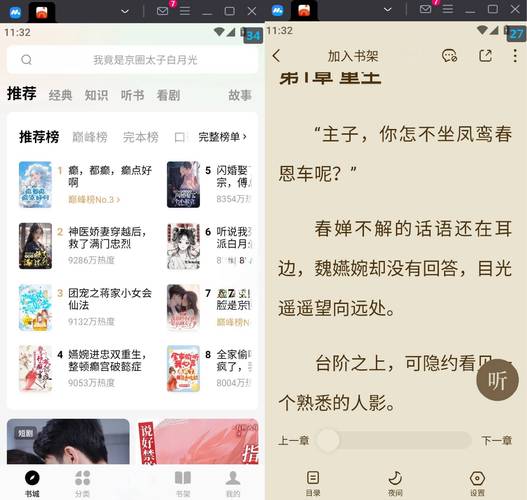 番茄小说免费听书版本纯净无广告版页面无弹