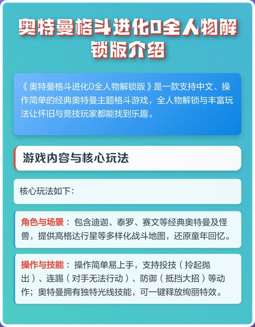 奥特曼格斗进化零破解版全人物解锁无限放大金手指版