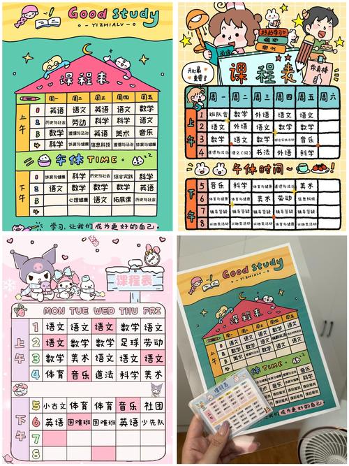 课程表制作步骤