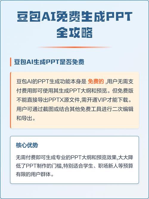 豆包ppt免费版