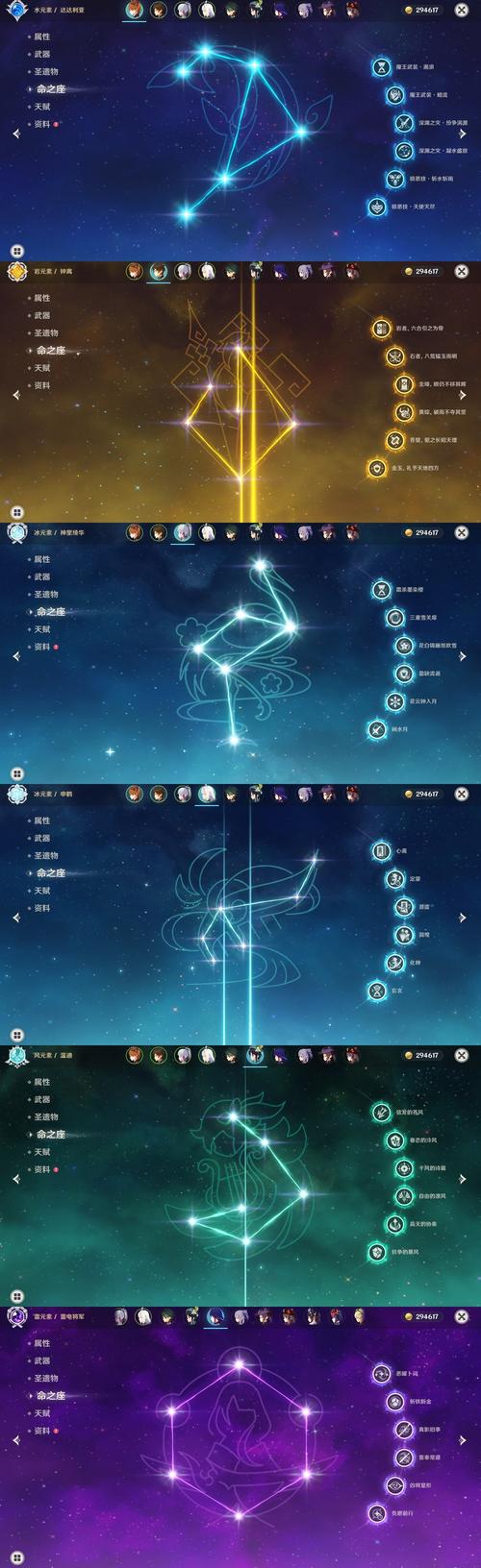 原神全角色满命