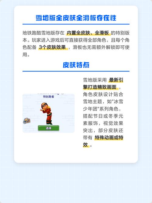 地铁跑酷雪地版本全皮肤下载