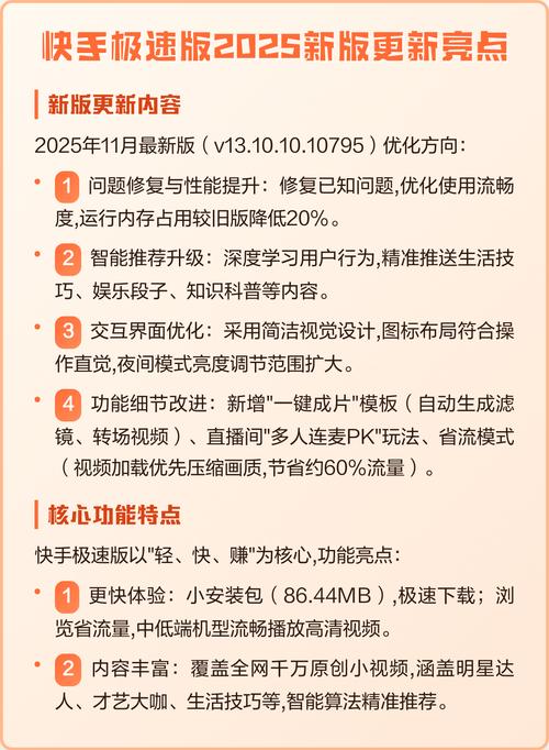 更新快手本极速版