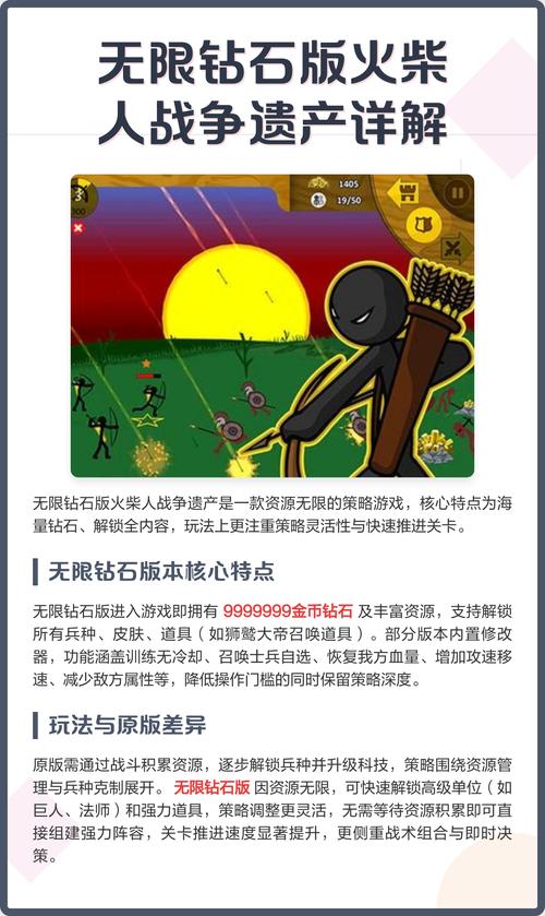 火柴人战争改版无限钻戒