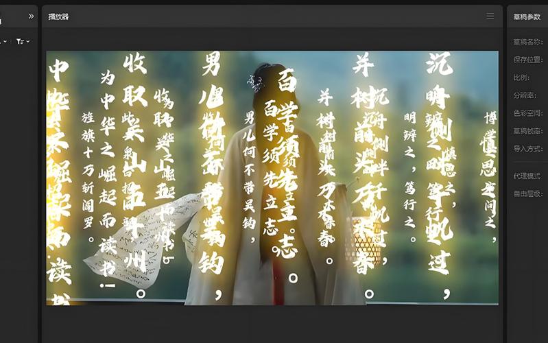 文字悬浮