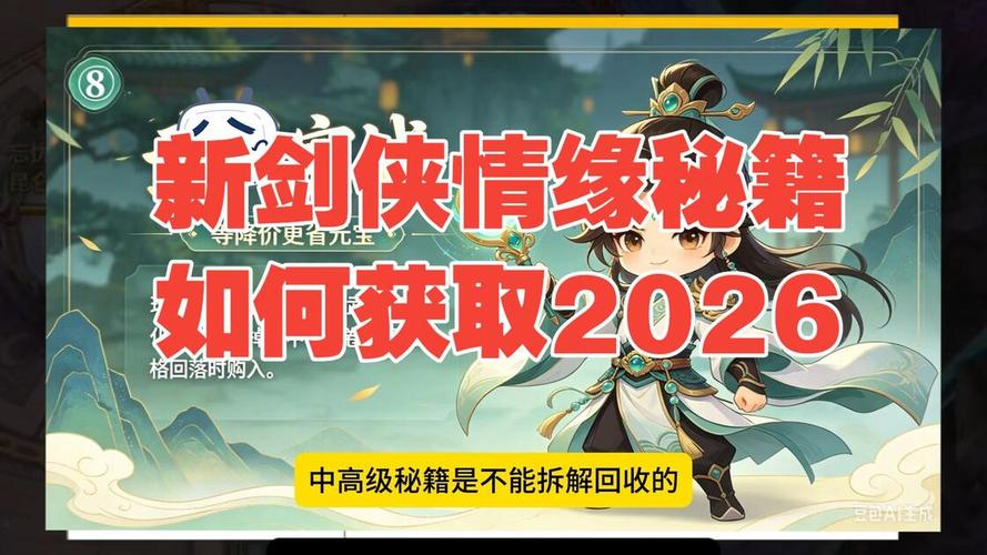 新剑侠情缘怎么开启秘籍