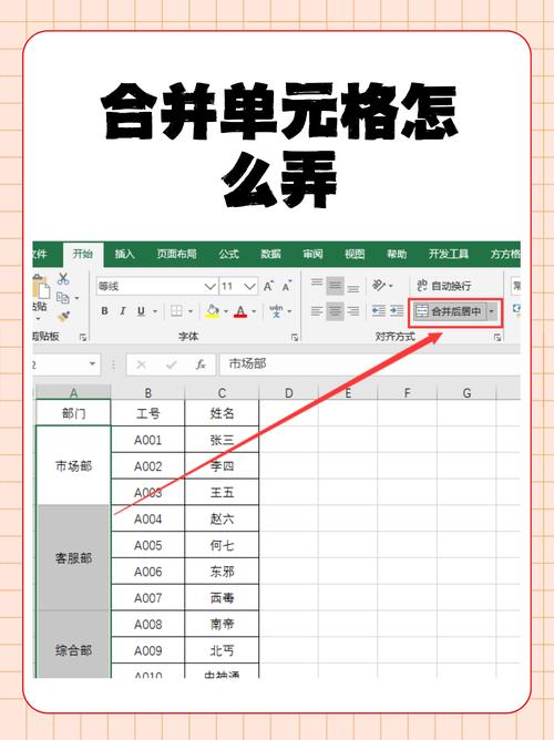 单元格怎么合并成一个
